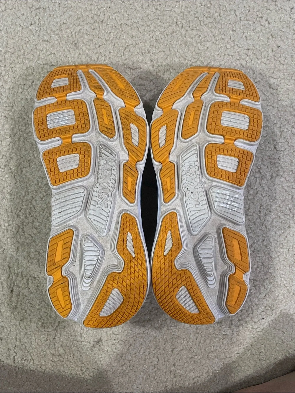 Hoka One One Bondi 7 Light Gray Running Sneakers Men’s Size 10.5